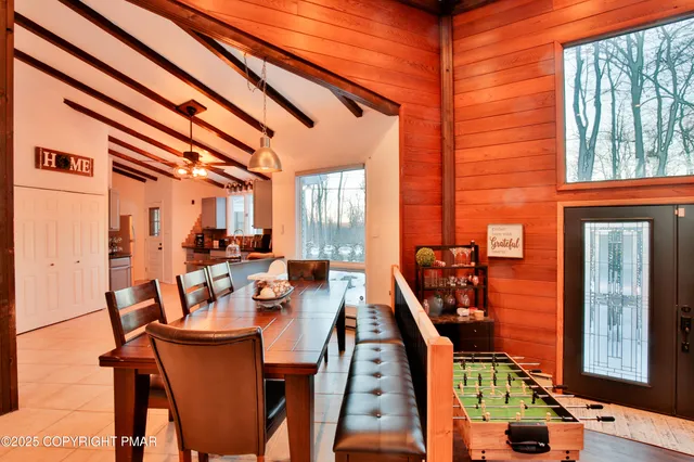 a view of an outdoor space with seating area