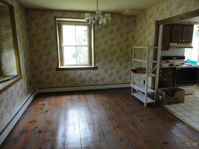 551 Bushkill Center Road Nazareth, PA 18064 - Photo 3 of 14 a view of livingroom with hardwood floor and window