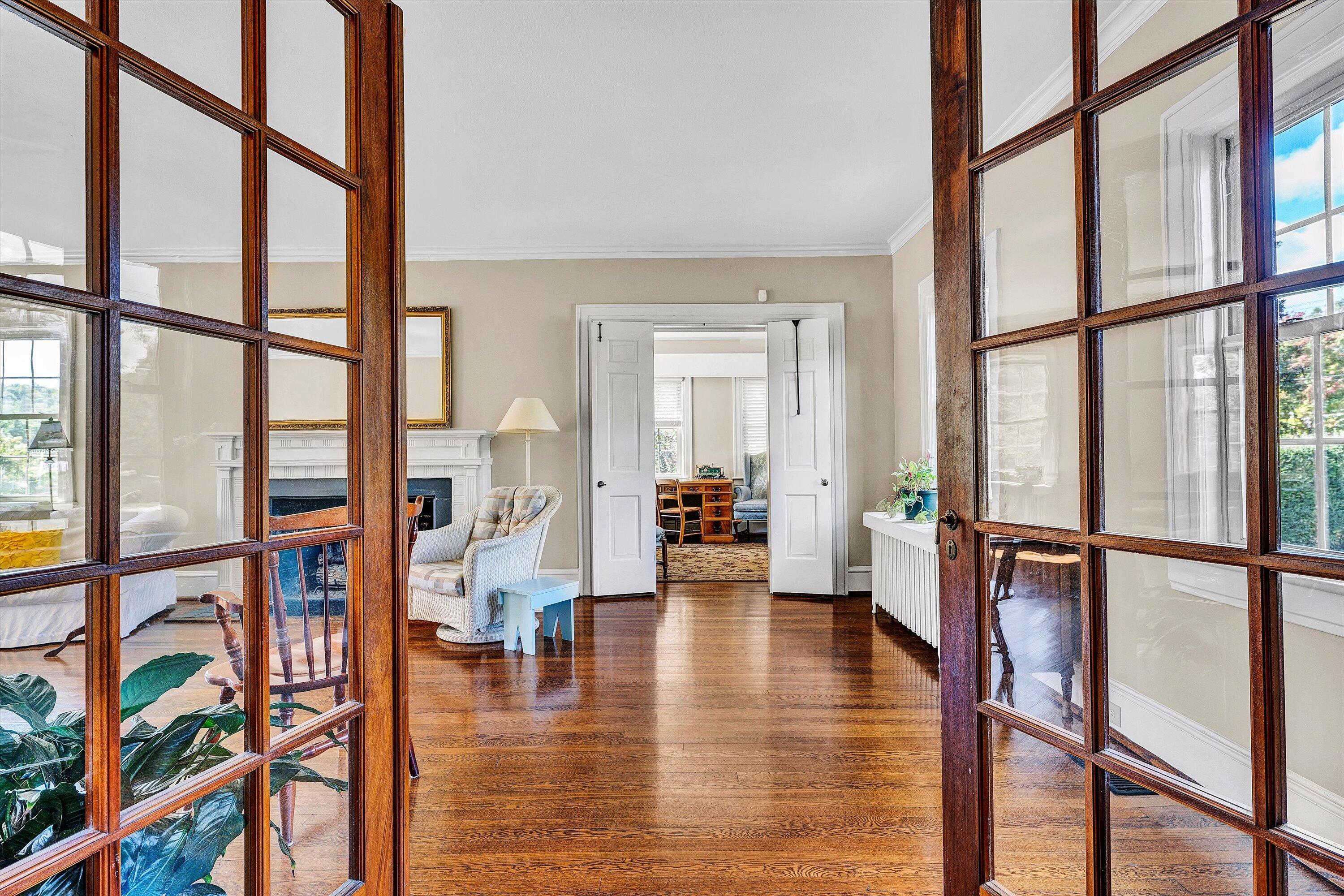 1930 Grandin Road Southwest Roanoke, VA 24015 - Photo 13 of 100 French Doors to Living Room