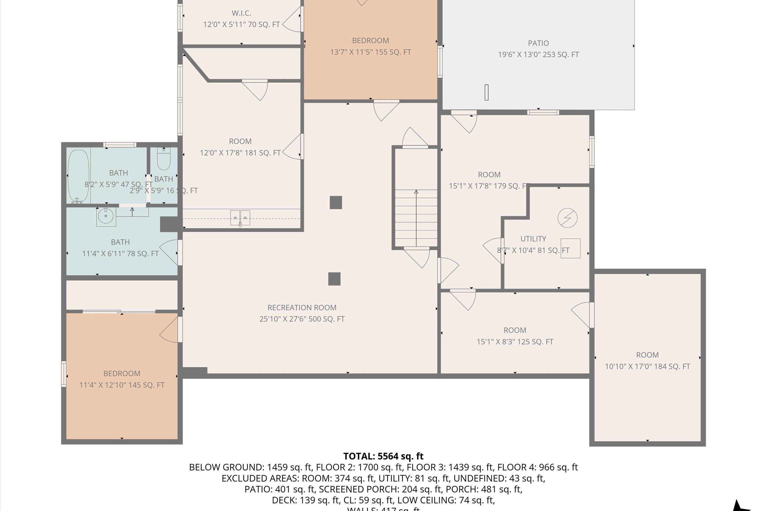 1930 Grandin Road Southwest Roanoke, VA 24015 - Photo 100 of 100 Basement Level Floor Plan