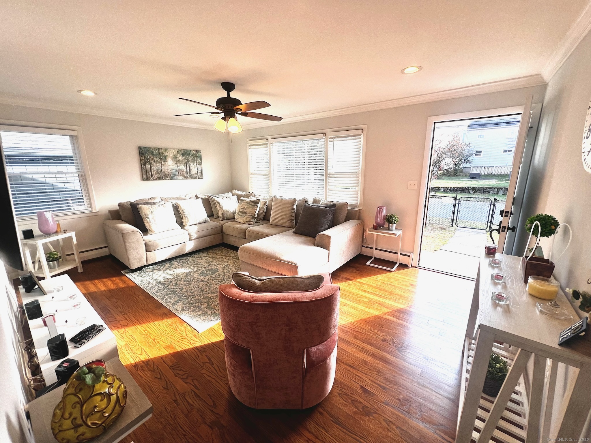 20 Glenfield Avenue Stratford, CT 06614 - Photo 3 of 12 a living room with furniture and a wooden floor