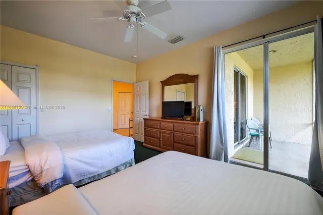 a view of a garden with a lake view