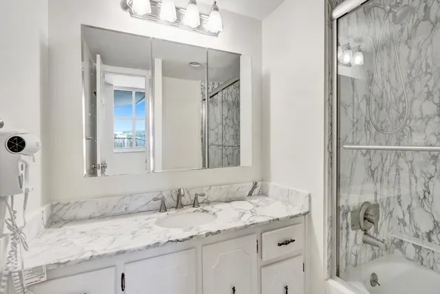 a view of a city with tall buildings