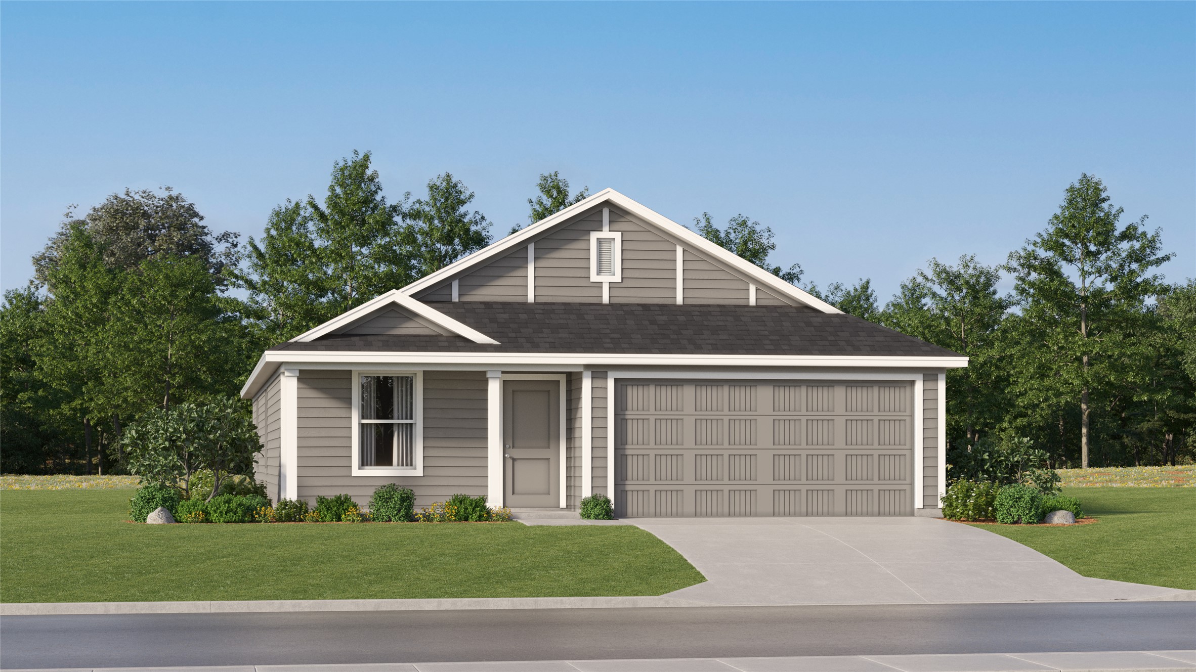 183 Muscovy Drive Kyle, TX 78640 - Photo 6 of 28 a front view of a house with a yard