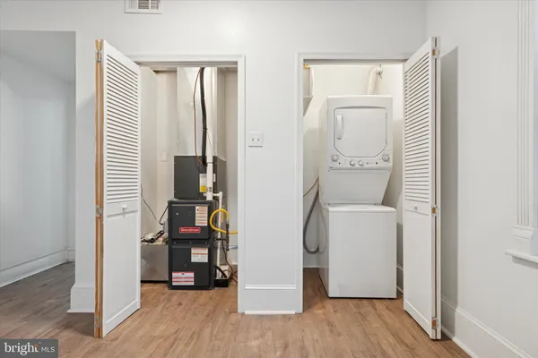a view of kitchen and utility room