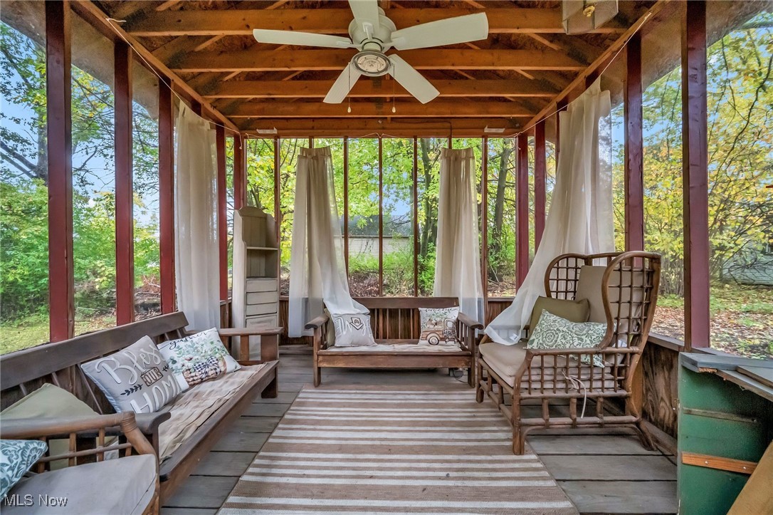 14608 Triskett Road Cleveland, OH 44111 - Photo 27 of 31 inside the screened gazebo with electricity