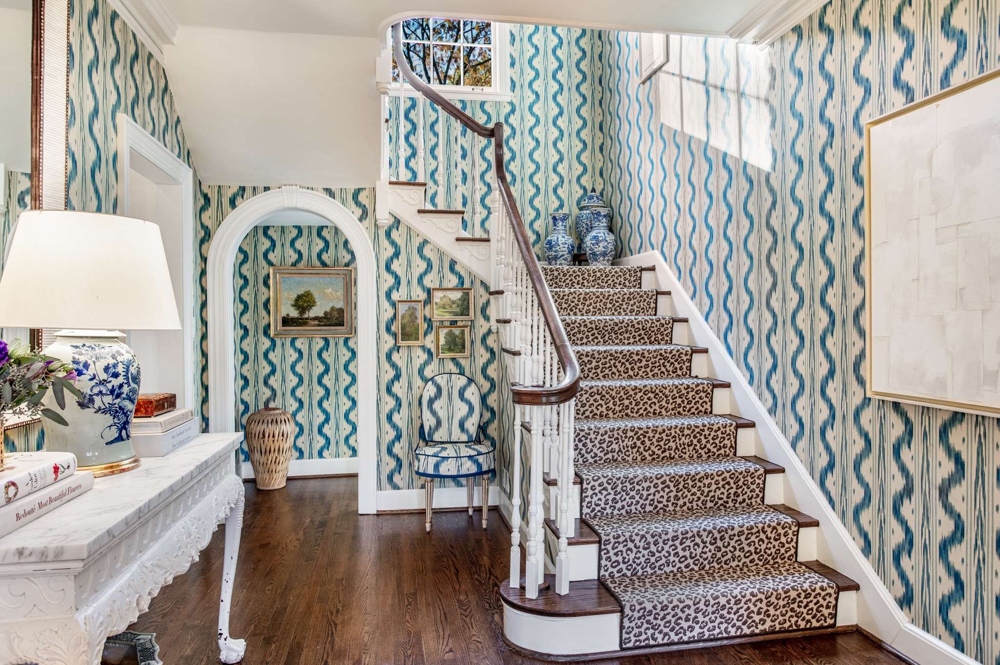 4313 Estes Road Nashville, TN 37215 - Photo 6 of 25 a view of entryway with stairs and wooden floor
