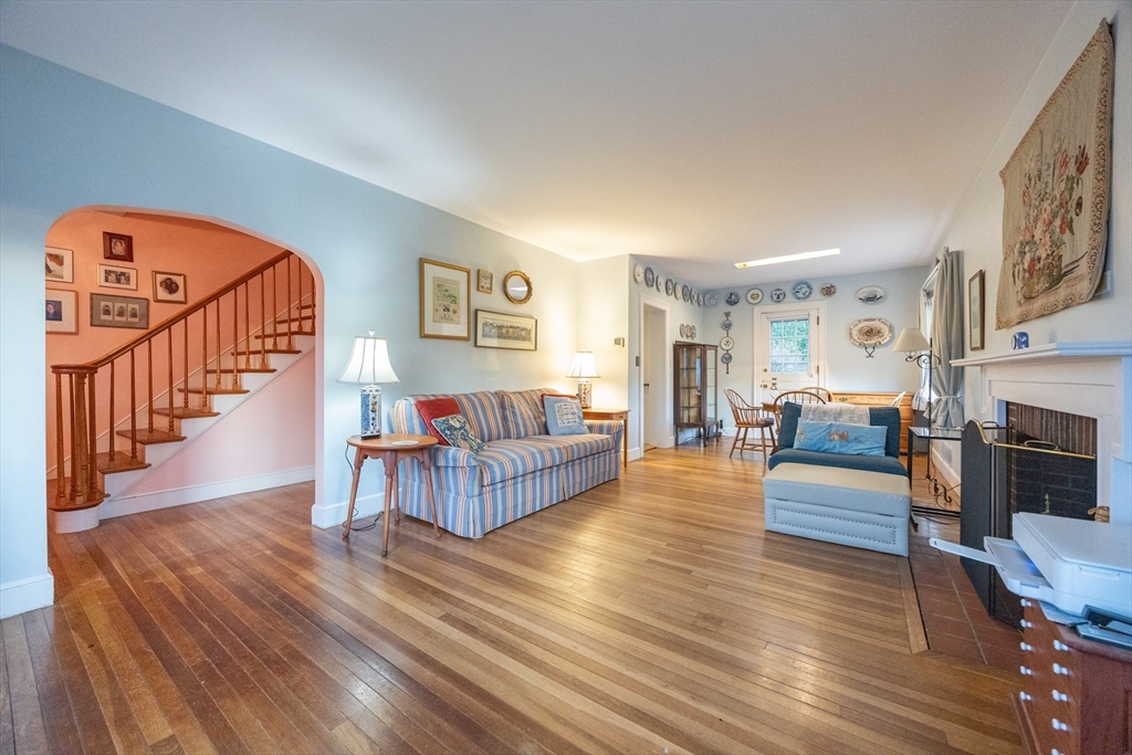 51 Barnstable Street Swampscott, MA 01907 - Photo 13 of 39 a living room with furniture and a wooden floor