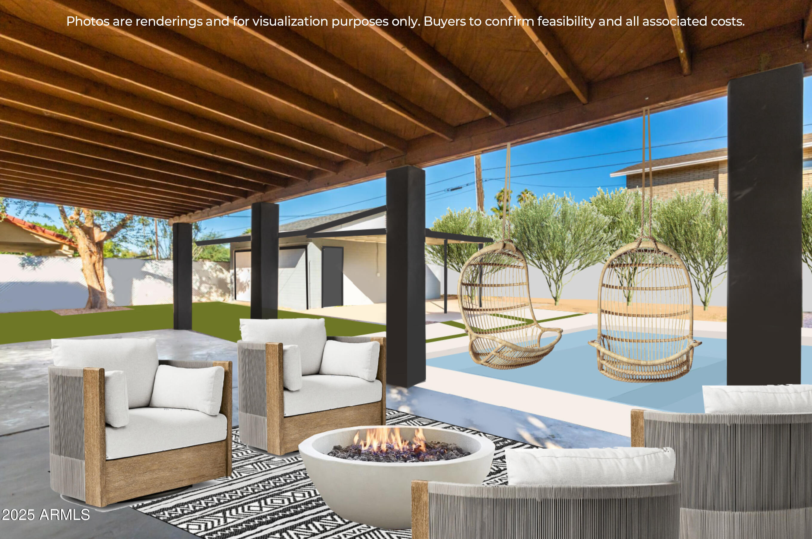 818 West Earll Drive Phoenix, AZ 85013 - Photo 27 of 27 Pool Render