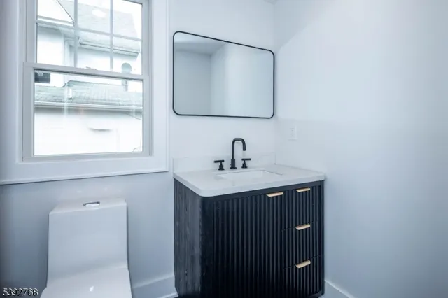 a view of a backyard with large trees