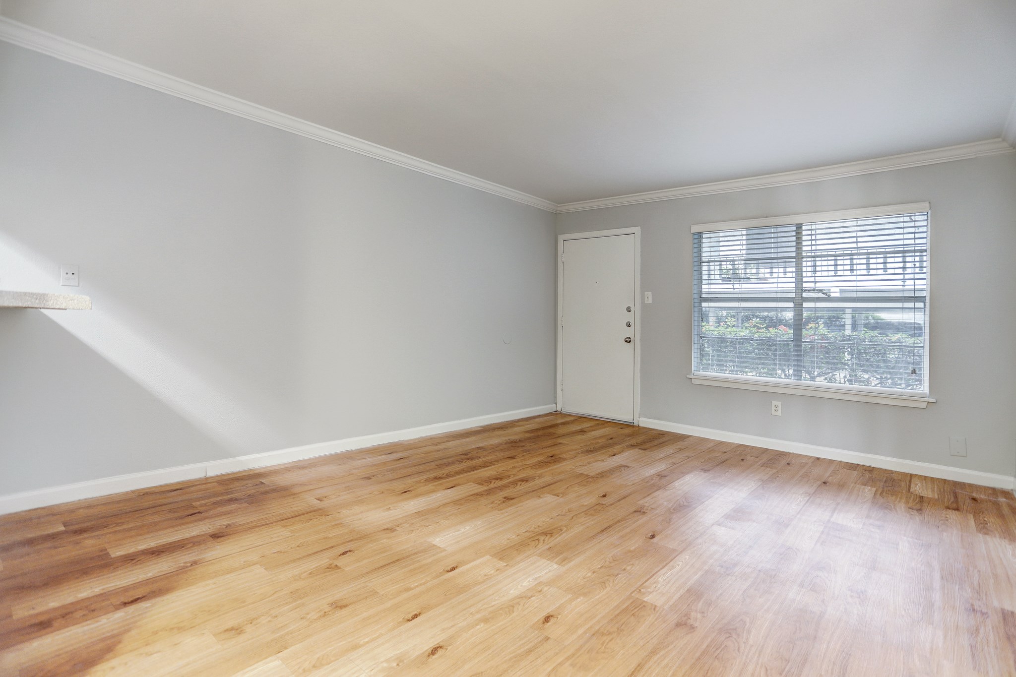 1645 West Main Street, Unit 6 Houston, TX 77006 - Photo 7 of 10 an empty room with wooden floor and windows