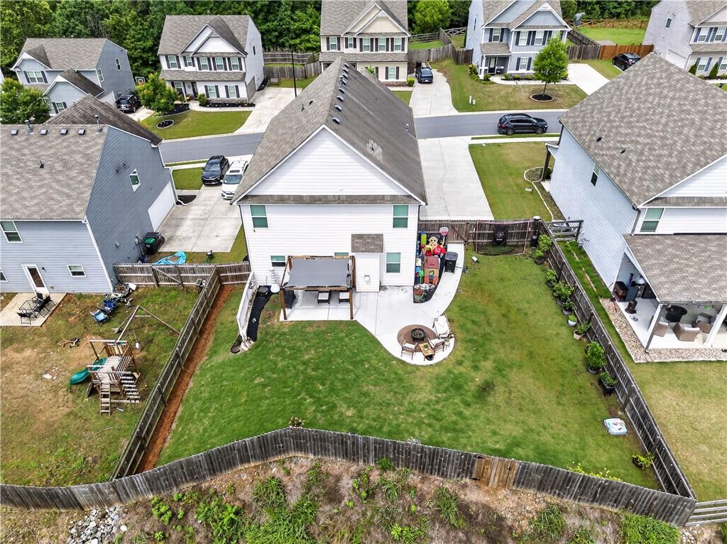 266 Shoals Bridge Road Acworth, GA 30102 - Photo 41 of 43 an aerial view of a house with swimming pool