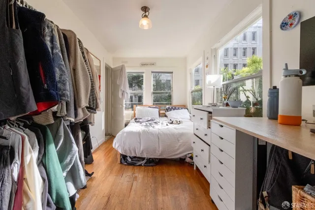a view of swimming pool from a balcony