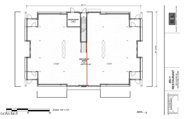 a front view of a building