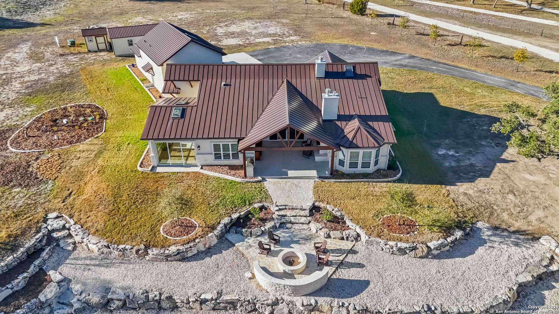 43 Lost Valley Boerne, TX 78006 - Photo 47 of 61 an aerial view of a house with swimming pool