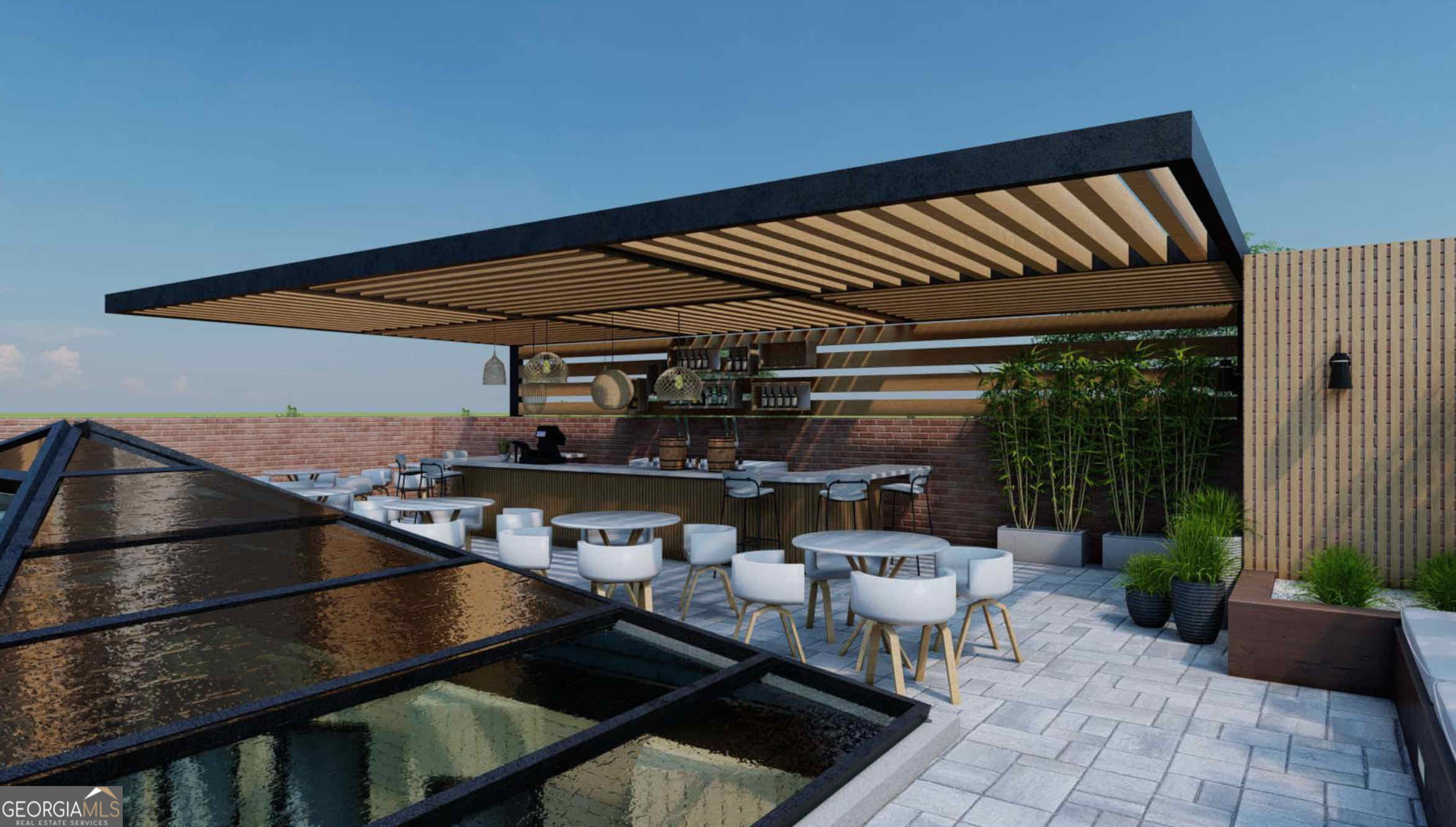 1141 Whitlock Avenue Southwest Marietta, GA 30064 - Photo 17 of 22 a view of a patio with table and chairs barbeque potted plants and large tree