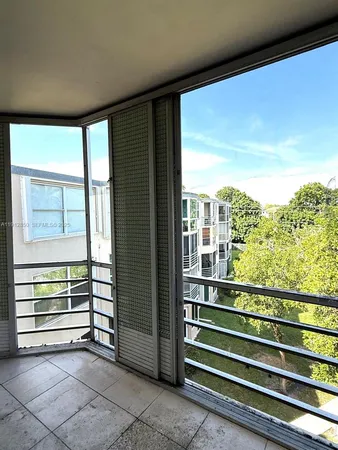 a view of a city from a balcony