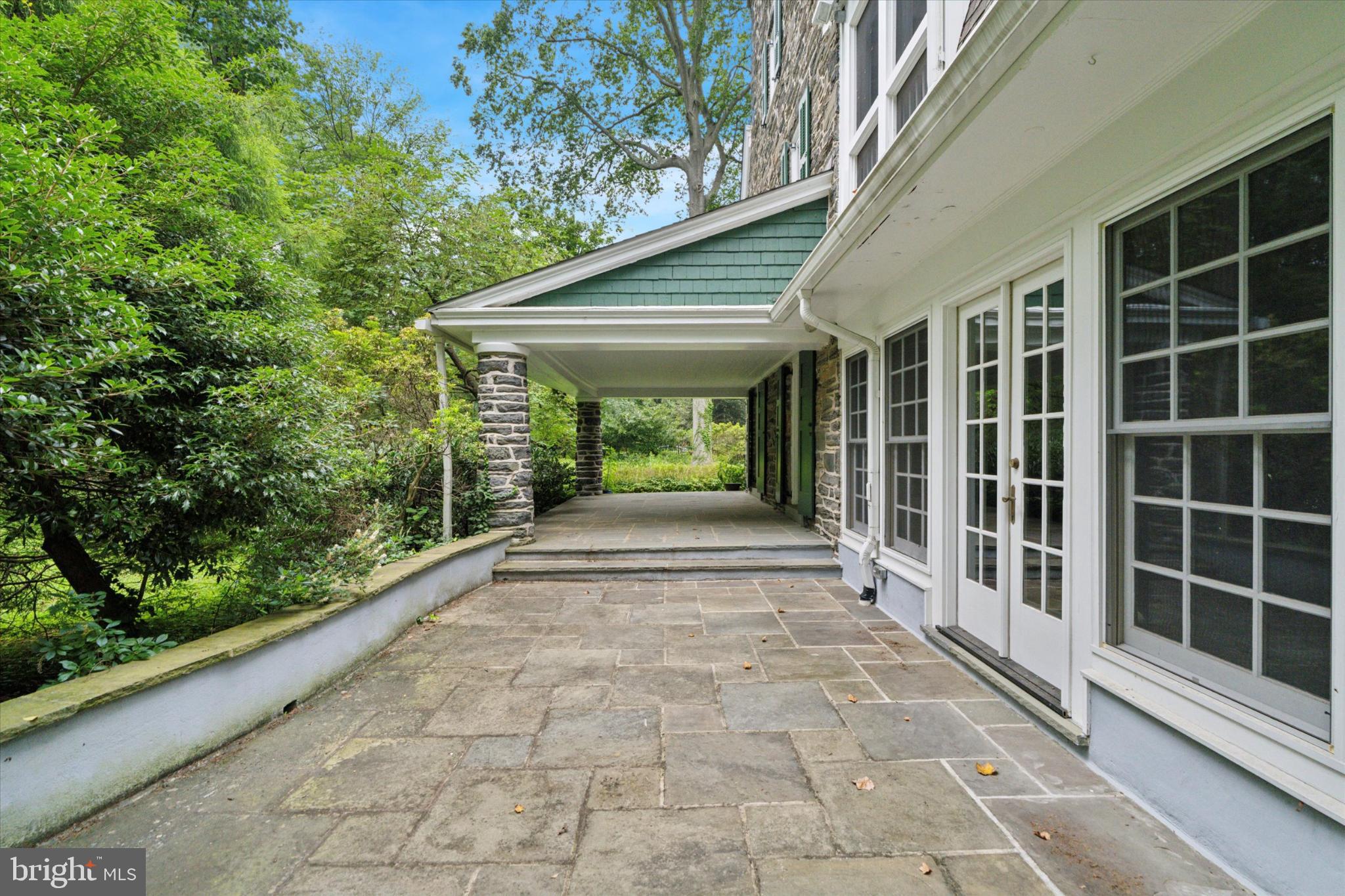 217 Glenn Road Ardmore, PA 19003 - Photo 17 of 65 Flag stone patio off of the den