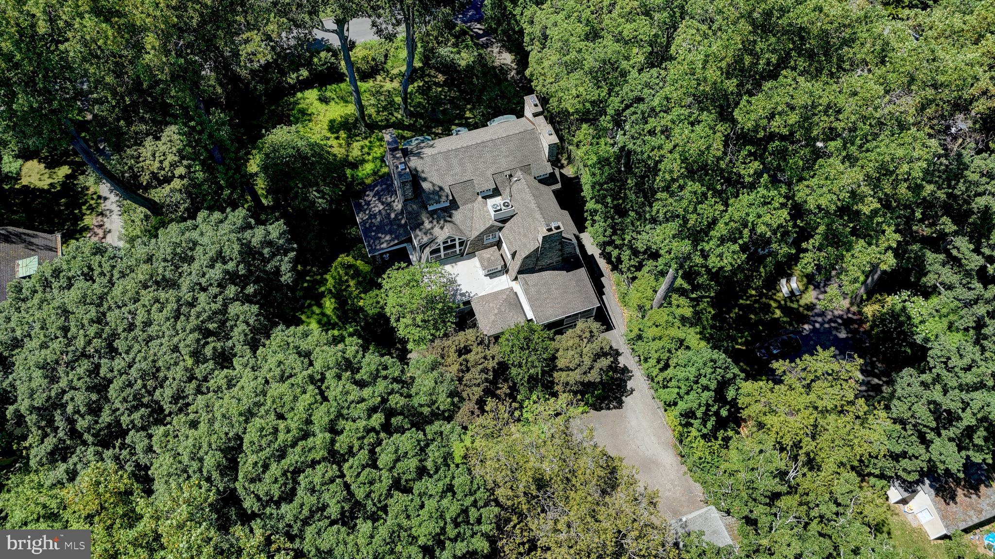 217 Glenn Road Ardmore, PA 19003 - Photo 65 of 65 an aerial view of a house with a yard and covered with trees