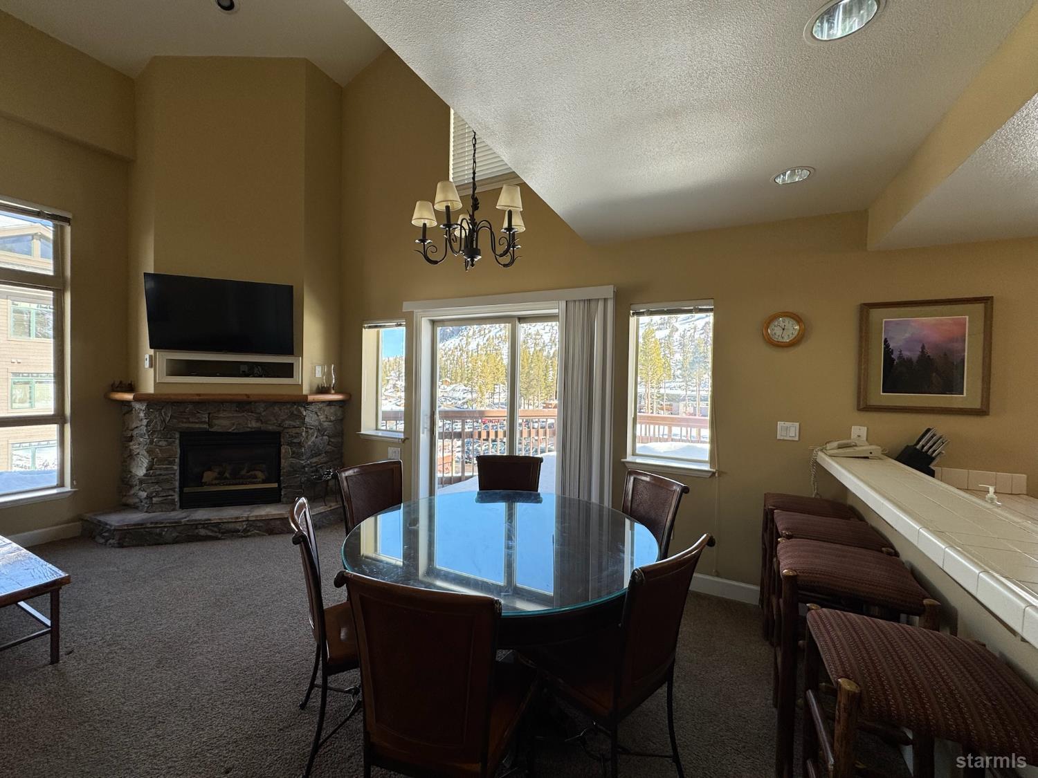 1399 Kirkwood Meadows Drive, Unit R220 Kirkwood, CA 95646 - Photo 23 of 40 a view of a dining room with furniture window and outside view