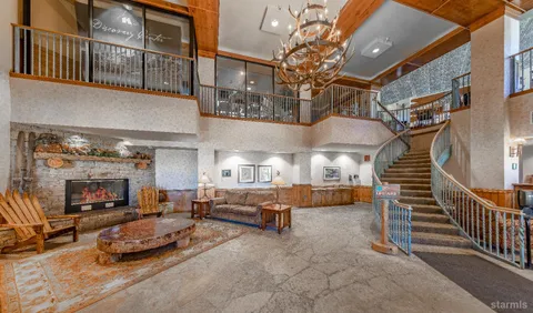 a front view of a building with garden