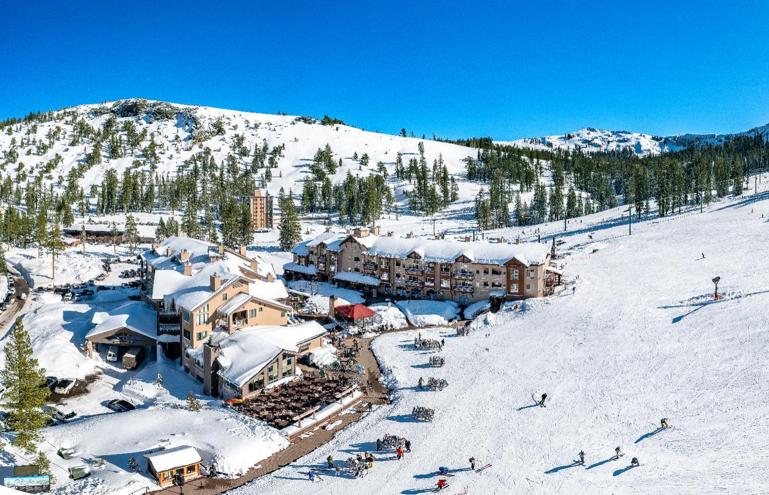 1399 Kirkwood Meadows Drive, Unit R220 Kirkwood, CA 95646 - Photo 9 of 40 a view of a terrace with furniture and a backyard