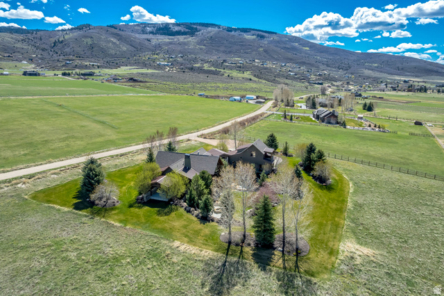 2579 Splendor Valley Road Kamas, UT 84036 - Photo 32 of 87 Aerial view of sparsely populated area with a mountainous background