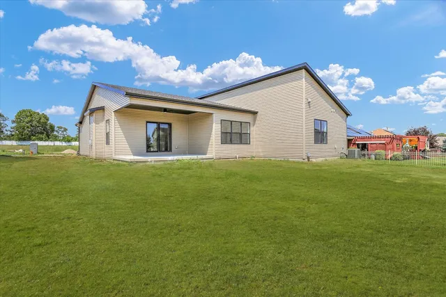 a house view with a garden space