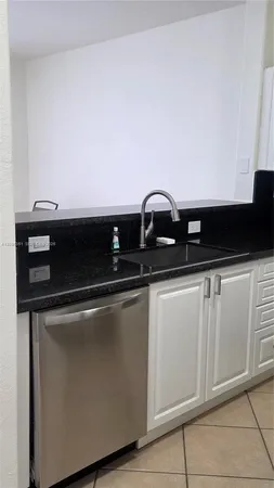 a close view of appliances and cabinets