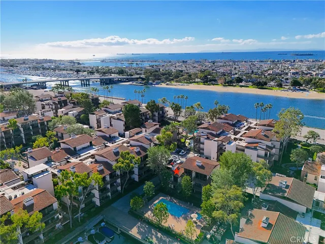 an aerial view of a city