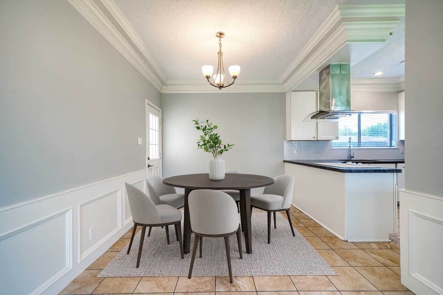 10919 Villa Lea Lane Houston, TX 77071 - Photo 16 of 45 a view of a dining room with furniture and wooden floor