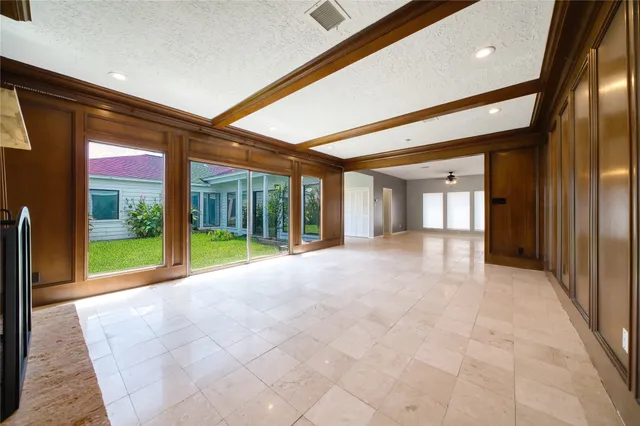 a view of an empty room with porch