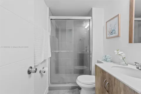 a view of a balcony with an outdoor space