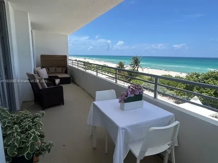 a view of a chairs in balcony