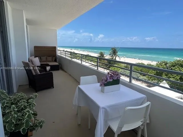 a view of a chairs in balcony