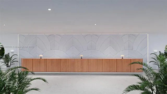 a living room with furniture potted plant and windows