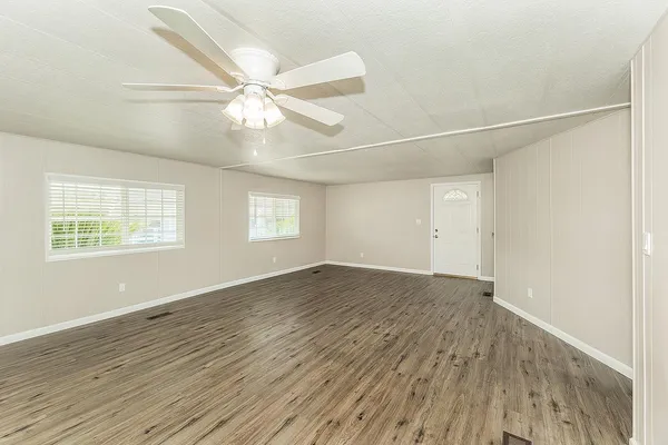 wooden floor in an empty room