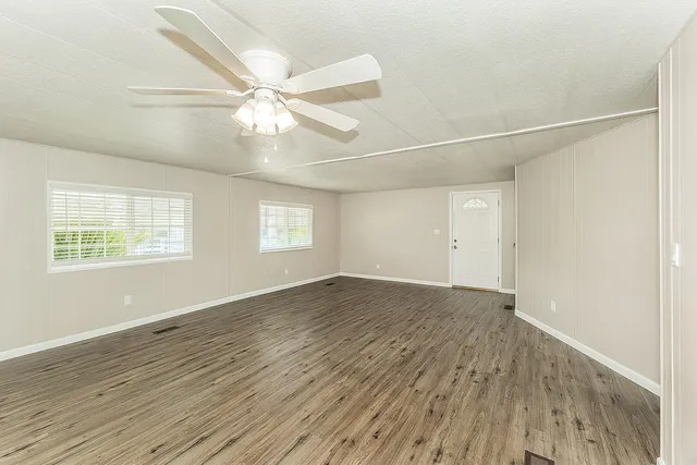 wooden floor in an empty room