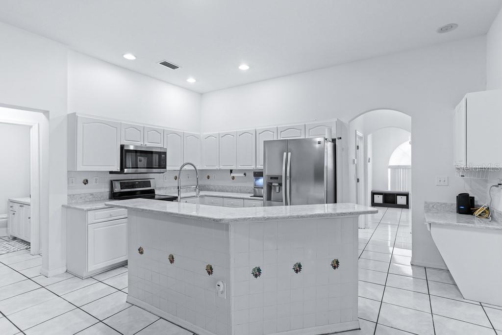 828 Innergary Place Valrico, FL 33594 - Photo 4 of 20 a kitchen with counter top space cabinets and stainless steel appliances