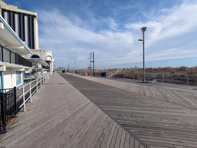 a view of a terrace with wooden floor