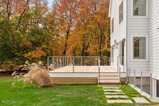 77 Stanton Road Darien, CT 06820 - Photo 36 of 39 a view of a house with a yard
