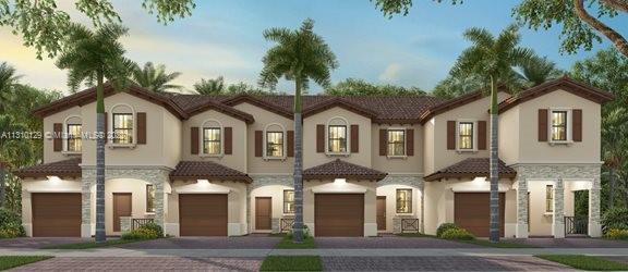 a front view of a residential houses