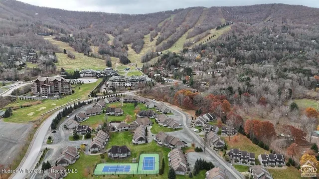 an aerial view of a city
