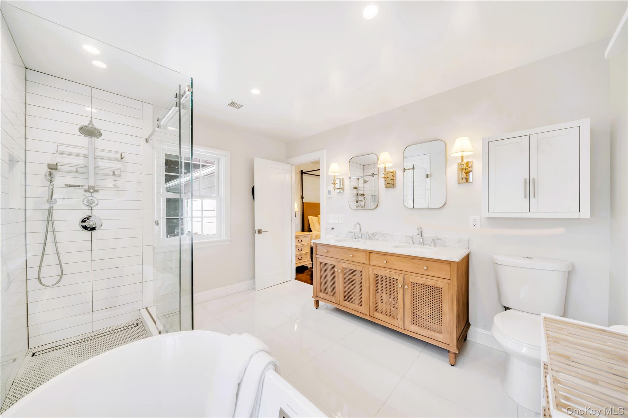 7 Putnam Road Scarsdale, NY 10583 - Photo 21 of 39 Oversized shower, soaking tub and radiant heated floors