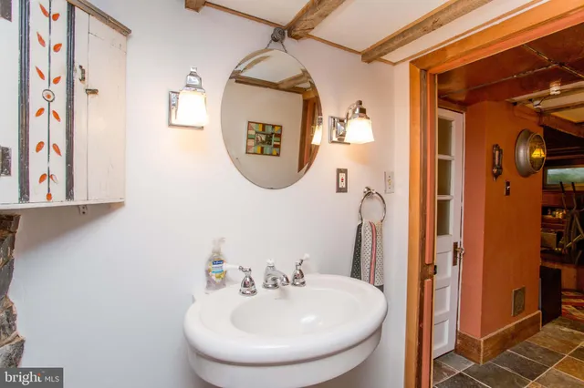 a view of backyard of house