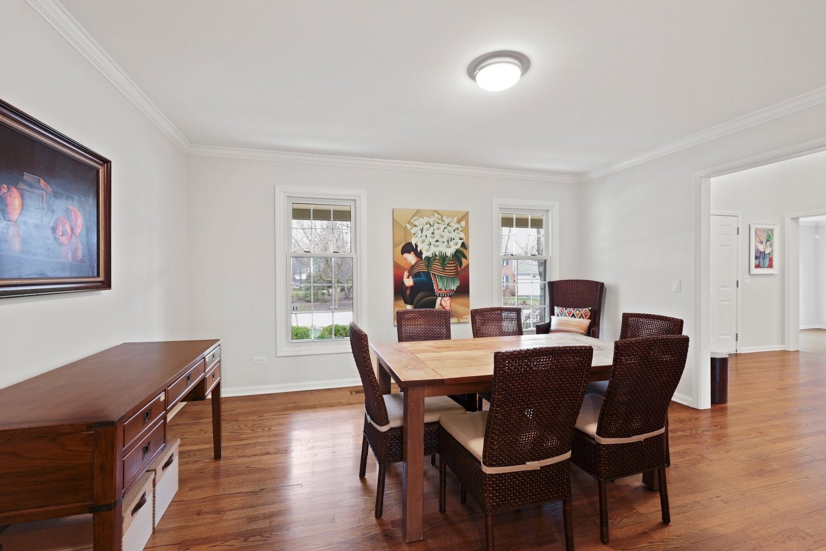 235 Covington Drive Barrington, IL 60010 - Photo 14 of 33 a view of a dining room with furniture window and wooden floor