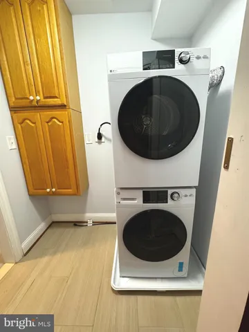 a view of a room with table and chair