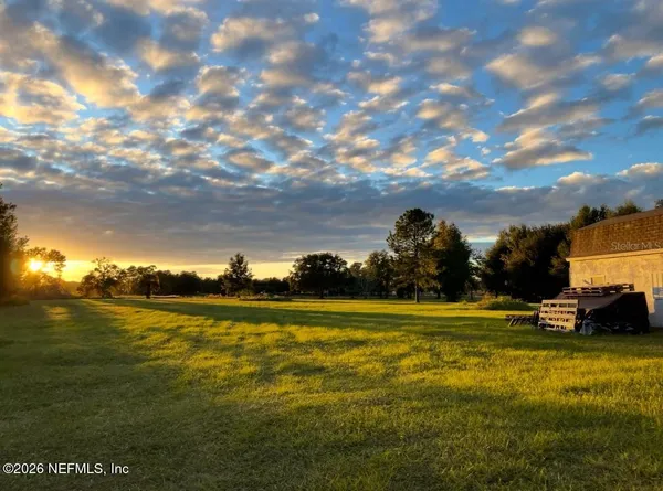 a view of a lake with houses