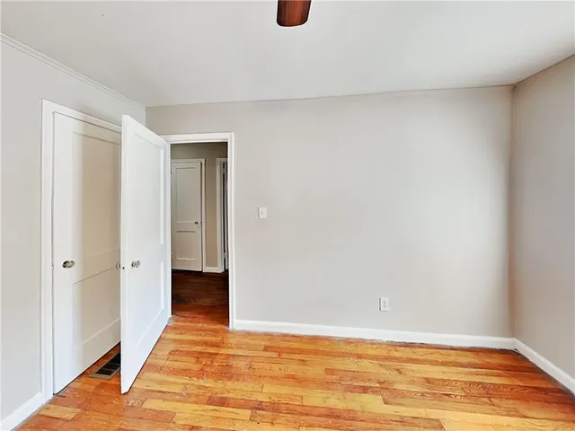 a view of an empty room