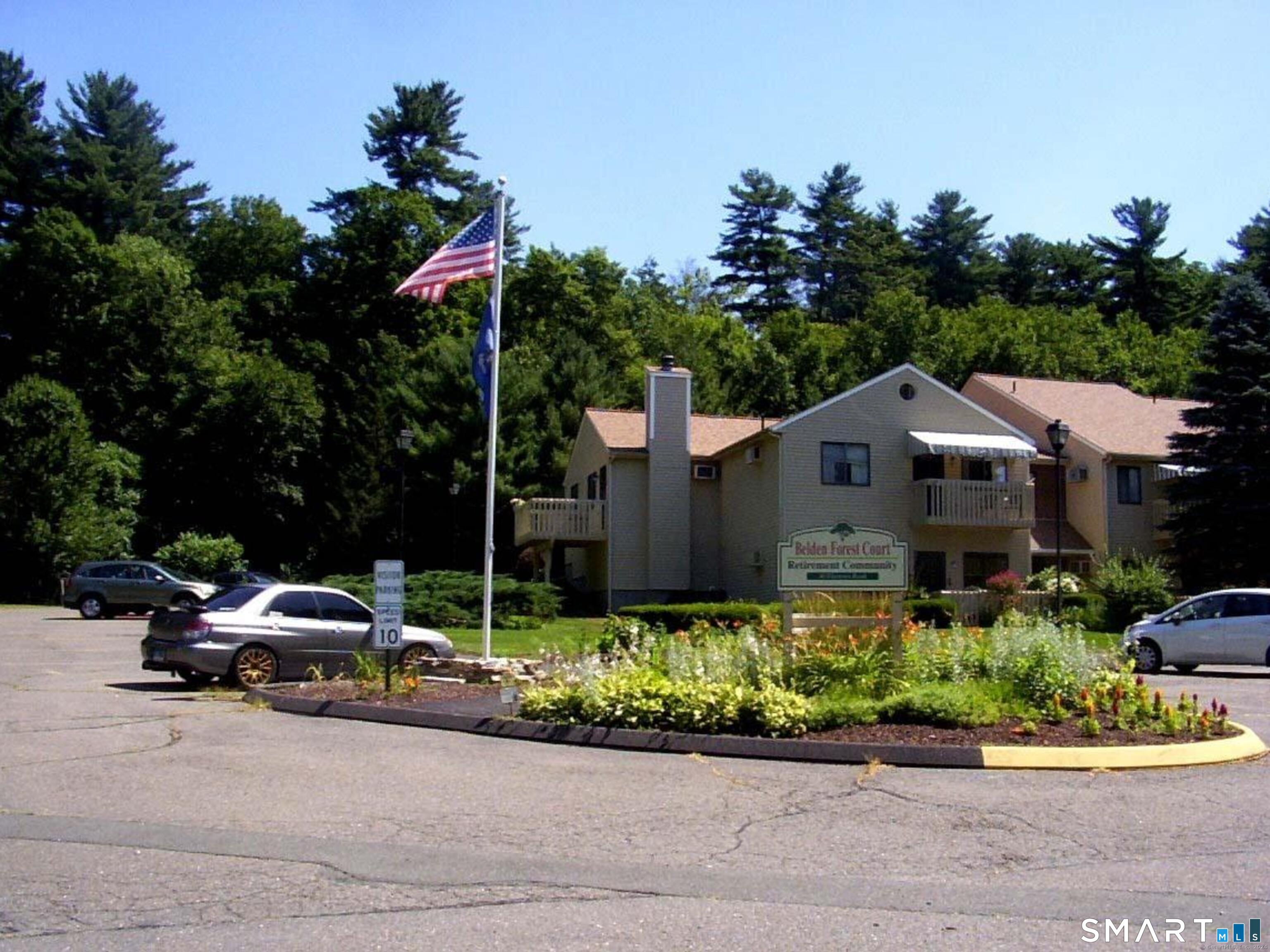 a car parked in front of a house